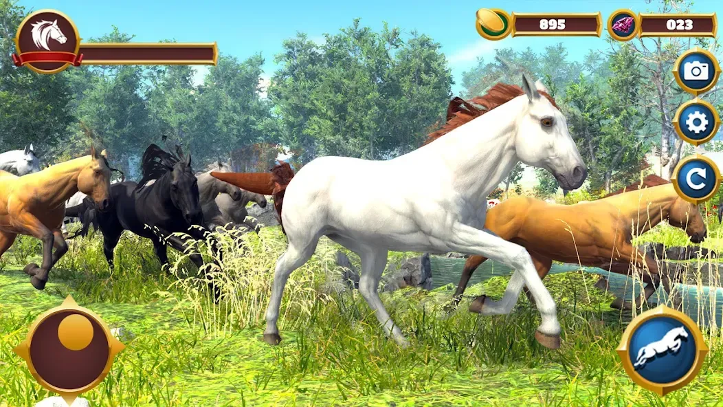 Virtual Horse Family Simulator [MOD: бесконечные деньги и ресурсы] Screenshot 1