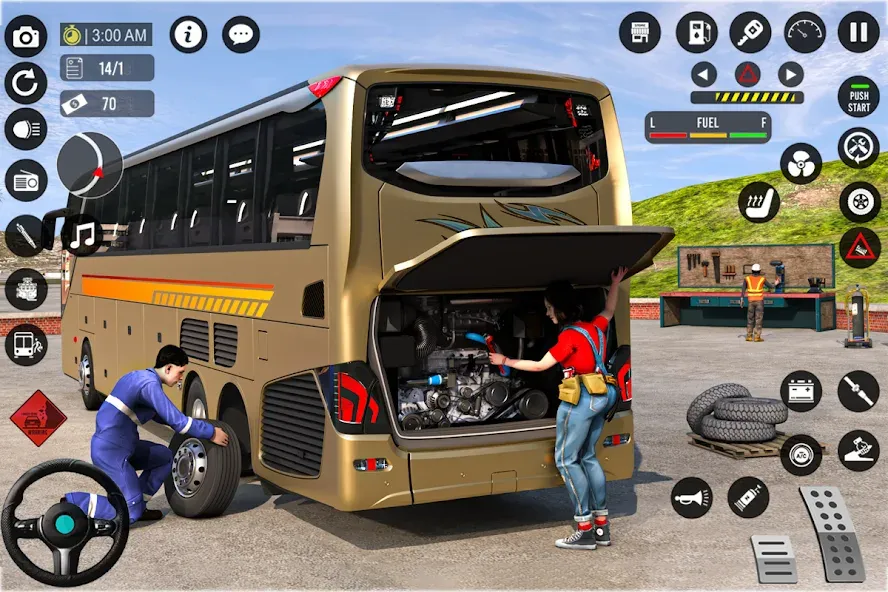 Bus Simulator 3D: Bus Games [MOD: безлимитные деньги и топливо] Screenshot 5