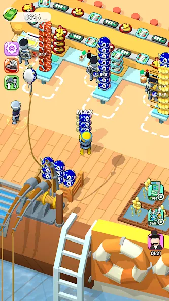 Sea Restaurant - Travel Tycoon [MOD: безлимитные деньги и ресурсы] Screenshot 1