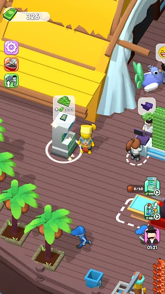 Sea Restaurant - Travel Tycoon [MOD: безлимитные деньги и ресурсы] Screenshot 5