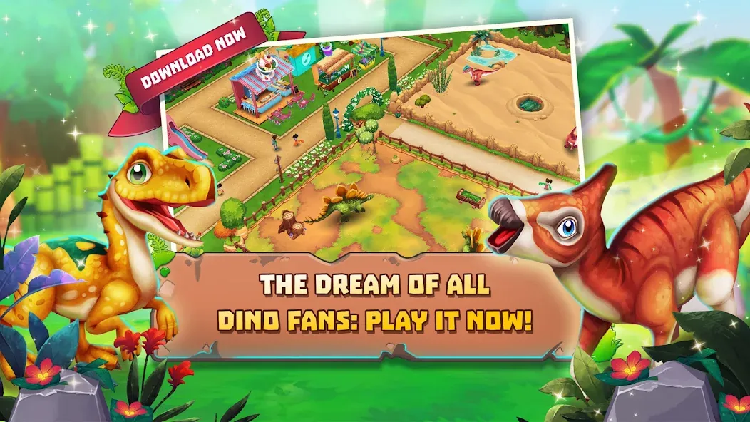 Dinosaur Park – Primeval Zoo [MOD: безлимитные деньги и ресурсы] Screenshot 4