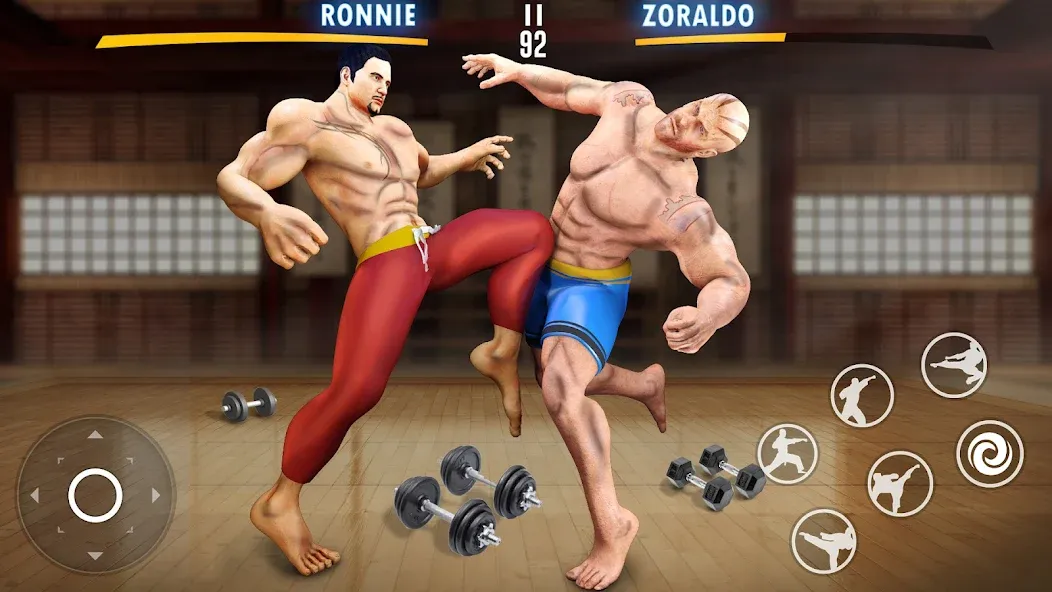 Kung Fu Heros: Fighting Game [MOD: безлимитные монеты и усиленные герои] Screenshot 3