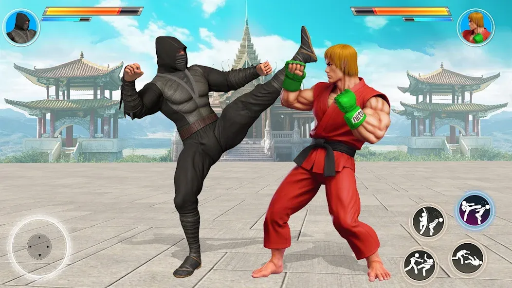 Kung Fu Heros: Fighting Game [MOD: безлимитные монеты и усиленные герои] Screenshot 4