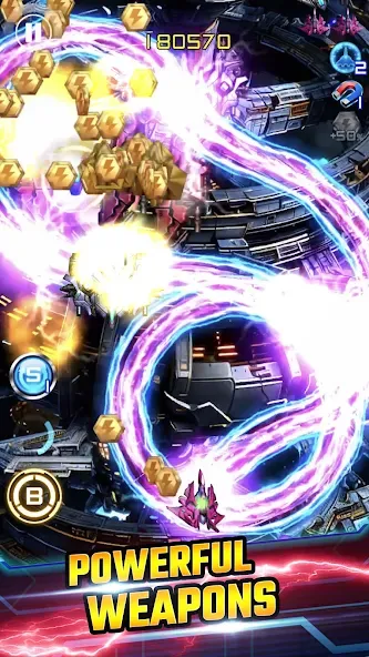 Lightning Fighter 2: Space War [MOD: безлимитные монеты и разблокированы уровни] Screenshot 1