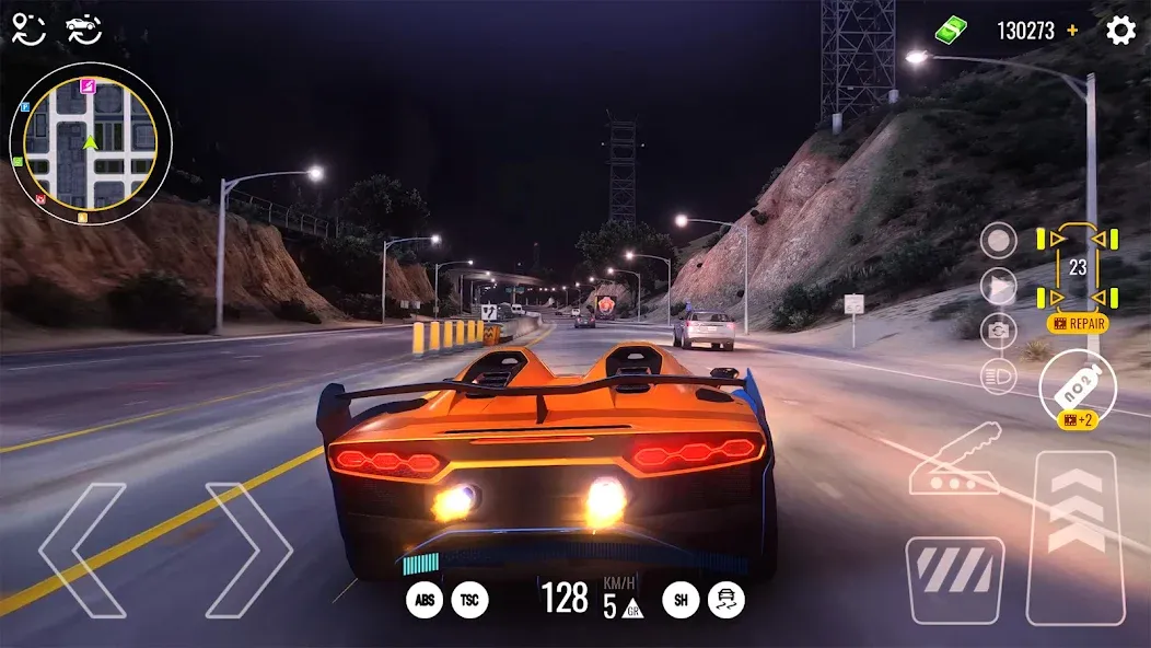 Driving Real Race City 3D [MOD: безлимитные деньги и топливо] Screenshot 1