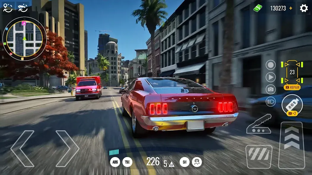 Driving Real Race City 3D [MOD: безлимитные деньги и топливо] Screenshot 2