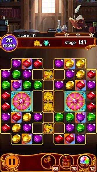 Jewel Magic Castle [MOD: безлимитные монеты и жизни] Screenshot 4
