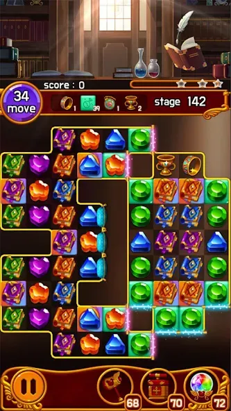 Jewel Magic Castle [MOD: безлимитные монеты и жизни] Screenshot 5