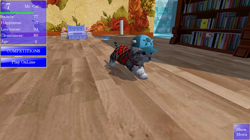 Cute Pocket Cat 3D [MOD: много монет и все коты открыты] Screenshot 2