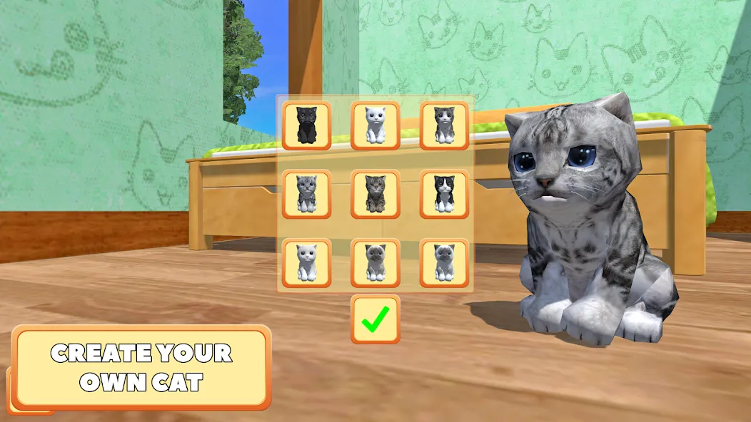 Cute Pocket Cat 3D - Part 2 [MOD: безлимитные монеты и все питомцы] Screenshot 1