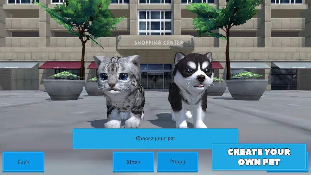 Cute Pocket Cat And Puppy 3D [MOD: безлимитные монеты и открыты все питомцы] Screenshot 1