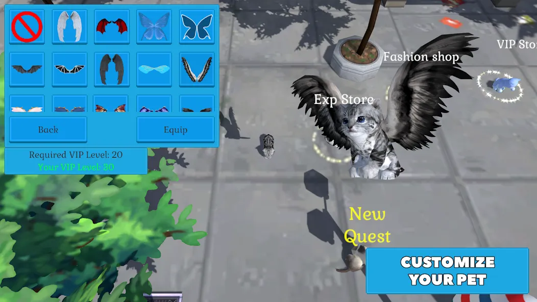 Cute Pocket Cat And Puppy 3D [MOD: безлимитные монеты и открыты все питомцы] Screenshot 2