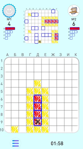 SEA BATTLE K.O. online [MOD: безлимитные патроны и улучшенный флот] Screenshot 2