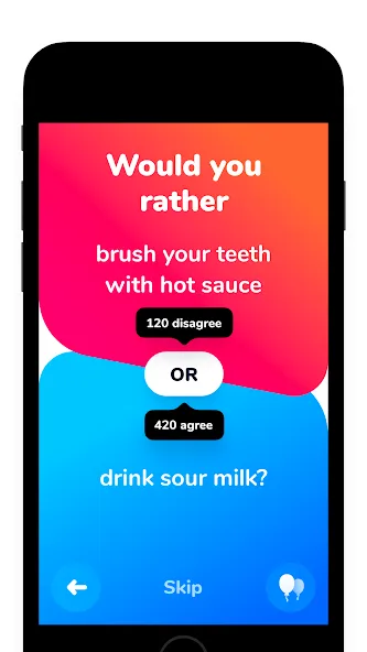 Dilemmaly - Would you rather? [MOD: безлимитные дилеммы и все режимы] Screenshot 5