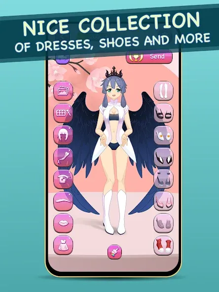 Anime Dress Up for Adults [MOD: все наряды и аксессуары открыты] Screenshot 3