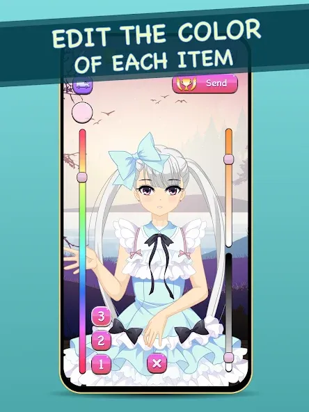 Anime Dress Up for Adults [MOD: все наряды и аксессуары открыты] Screenshot 4