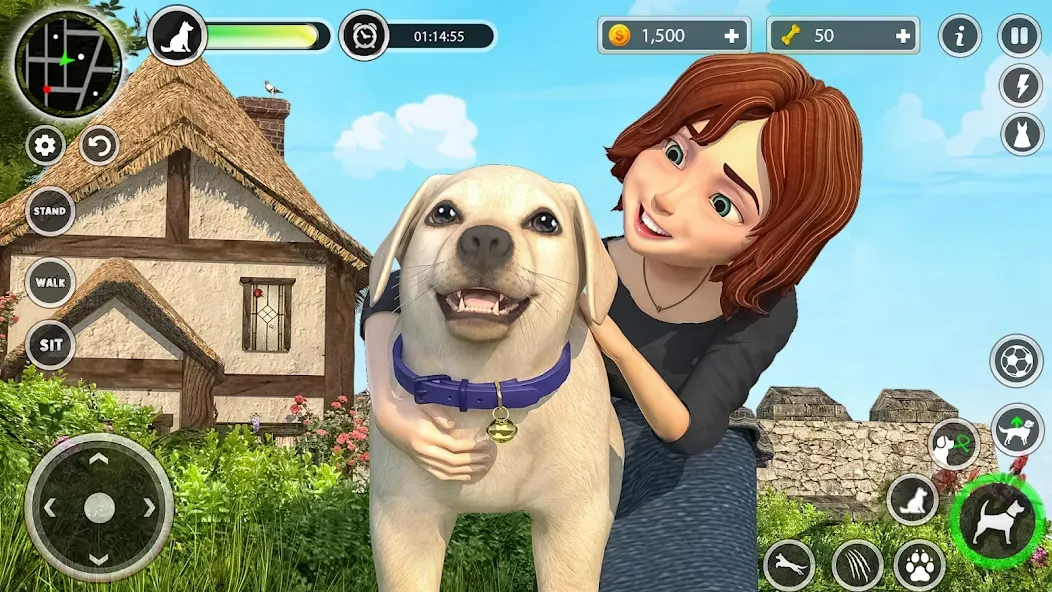 Dog Simulator Pet Dog Games 3D [MOD: безлимитные деньги и питомцы] Screenshot 3