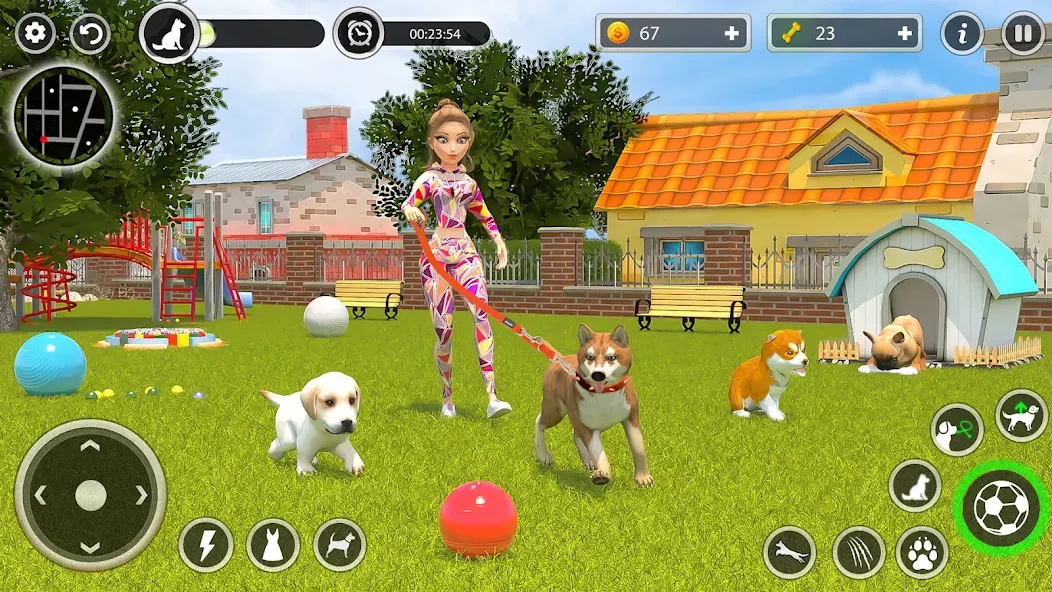 Dog Simulator Pet Dog Games 3D [MOD: безлимитные деньги и питомцы] Screenshot 5