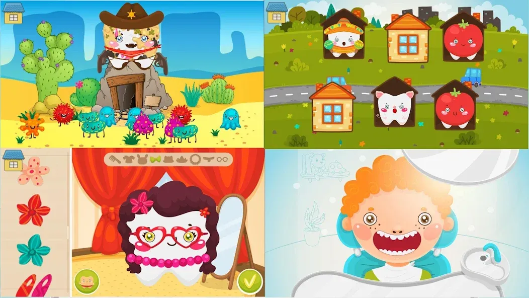 Funny Teeth kids dentist care! [MOD: безлимитные деньги и все инструменты] Screenshot 4