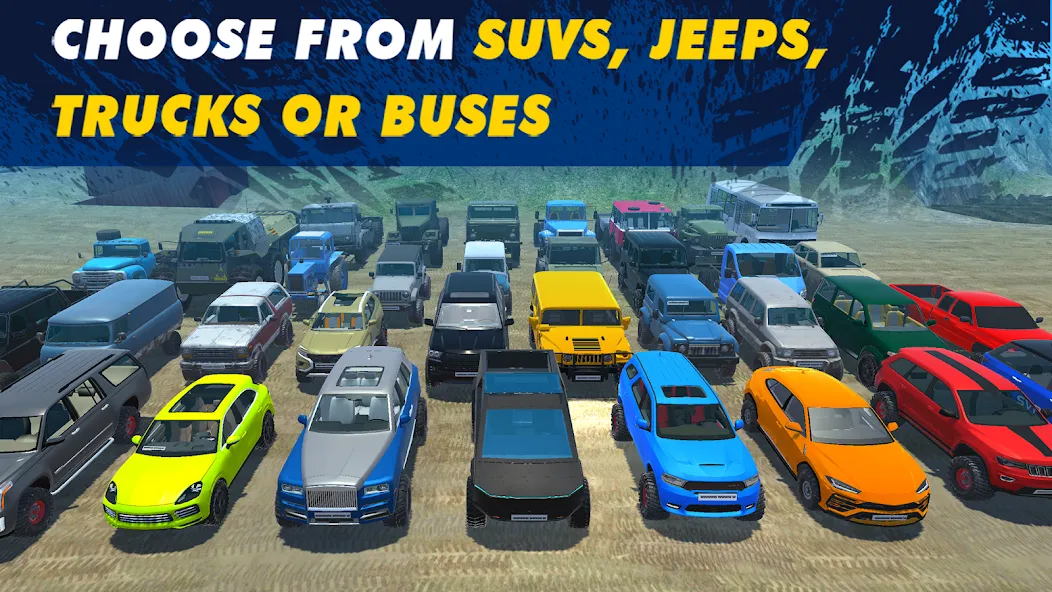 Offroad Simulator Online 4x4 [MOD: безлимитные деньги и топливо] Screenshot 1