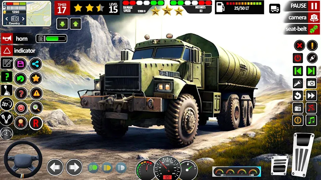 Army Truck Transport Game 2023 [MOD: безлимитные деньги и топливо] Screenshot 1