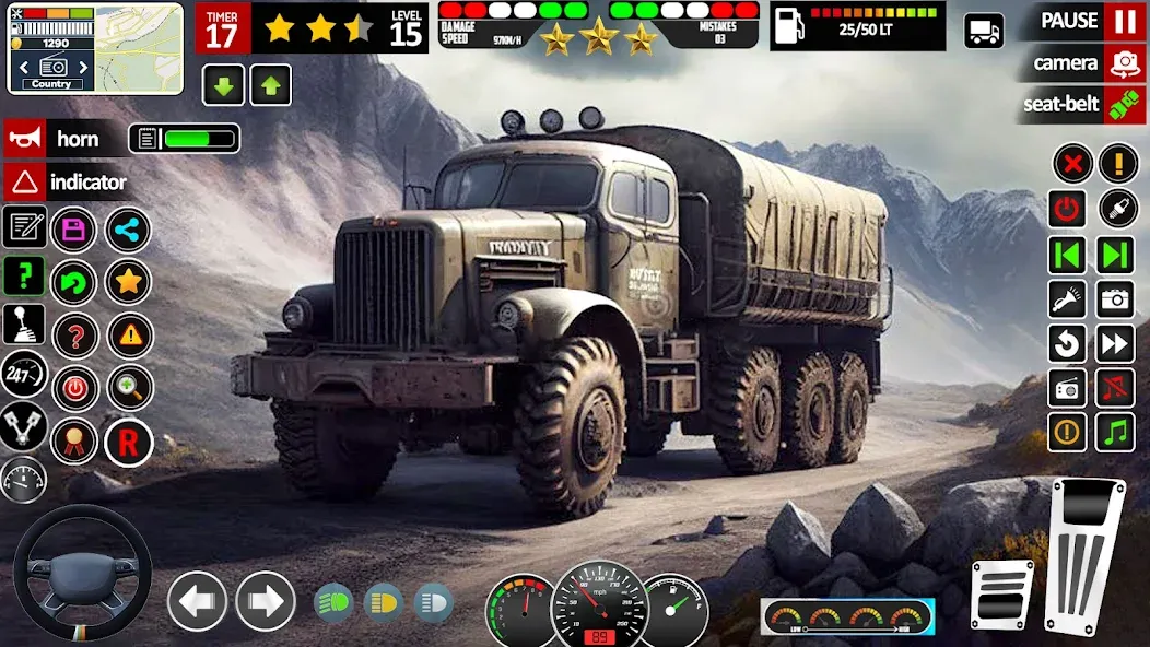 Army Truck Transport Game 2023 [MOD: безлимитные деньги и топливо] Screenshot 3