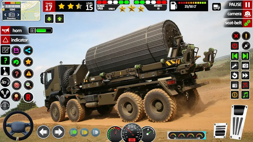 Army Truck Transport Game 2023 [MOD: безлимитные деньги и топливо] Screenshot 4