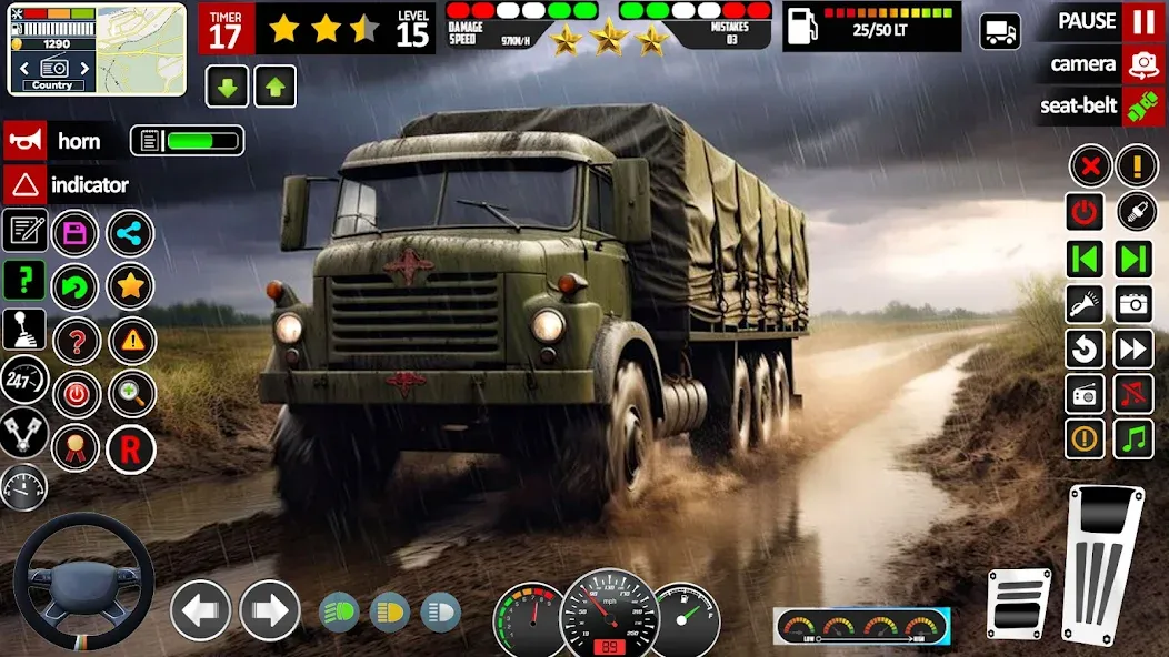 Army Truck Transport Game 2023 [MOD: безлимитные деньги и топливо] Screenshot 5