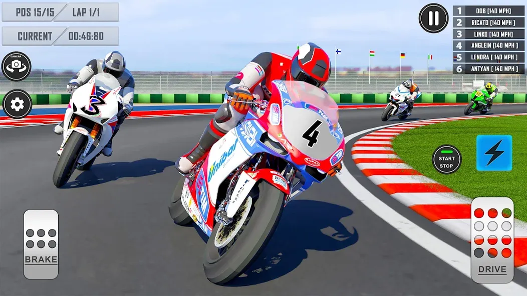 3D Bike Racing Games Offline [MOD: без рекламы и всё открыто] Screenshot 1