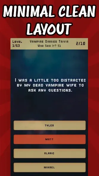 Vampire Diaries Quiz Trivia [MOD: открыты все вопросы и подсказки] Screenshot 2