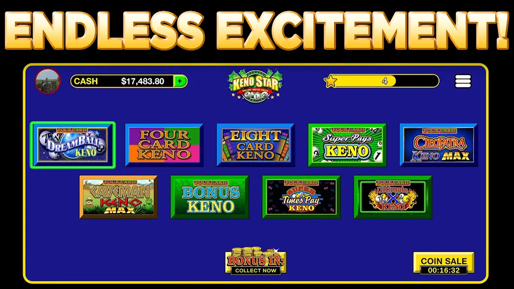 Keno Star - Multi Card Games [MOD: безлимитные монеты и все карты] Screenshot 5