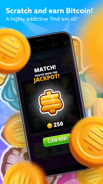 Bitcoin Scratch [MOD: много биткоинов и бонусов] Screenshot 1