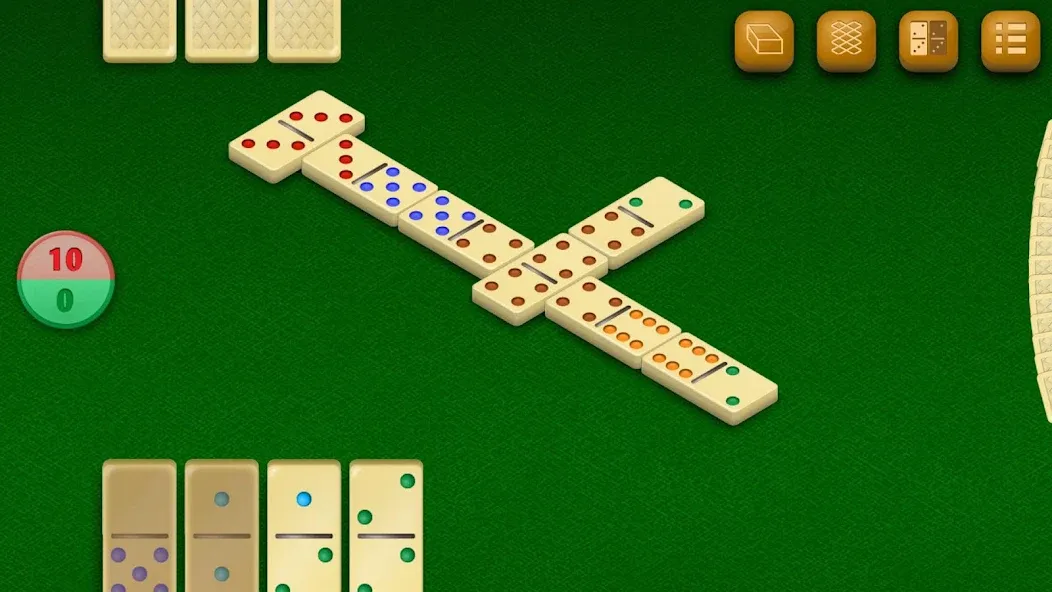 Dominoes [MOD: безлимитные подсказки и открыты все режимы] Screenshot 1