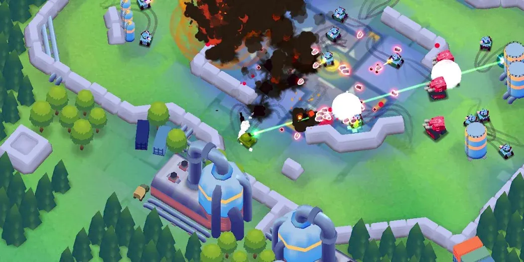 Stickman Tank Battle [MOD: безлимитные деньги и мощные танки] Screenshot 5