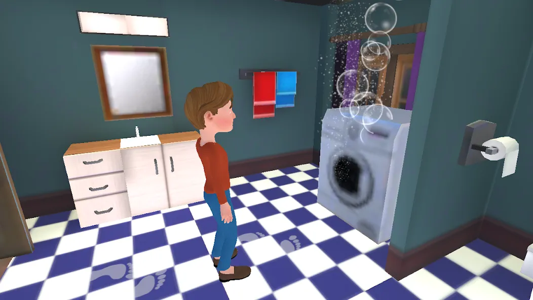 Super Dad Virtual : Happy Game [MOD: безлимитные деньги и энергия] Screenshot 4