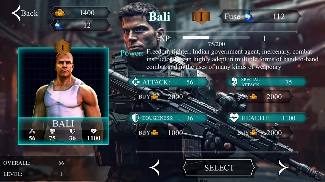 V Commando shooting [MOD: безлимитные патроны и мощное оружие] Screenshot 2
