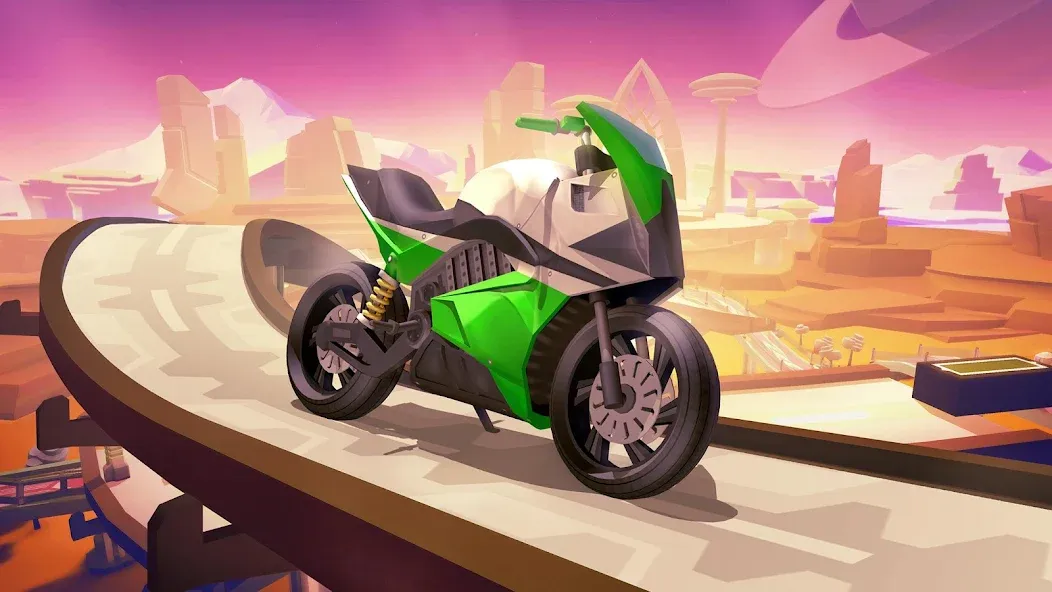 Gravity Rider Zero [MOD: безлимитные деньги и топливо] Screenshot 1