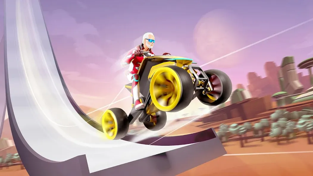 Gravity Rider Zero [MOD: безлимитные деньги и топливо] Screenshot 3