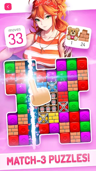 Eroblast: Waifu Dating Sim [MOD: безлимитные деньги и открыты все уровни] Screenshot 3