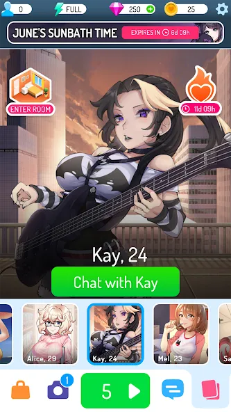 Eroblast: Waifu Dating Sim [MOD: безлимитные деньги и открыты все уровни] Screenshot 4