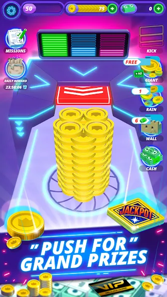 Coin Pusher - Vegas Dozer [MOD: безлимитные монеты и джекпоты] Screenshot 1
