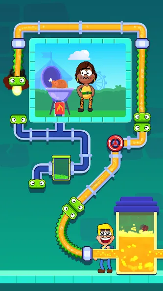 Flow Legends: Pipe Games [MOD: подсказки без ограничений и открыты уровни] Screenshot 2