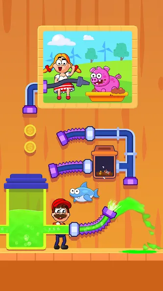 Flow Legends: Pipe Games [MOD: подсказки без ограничений и открыты уровни] Screenshot 3