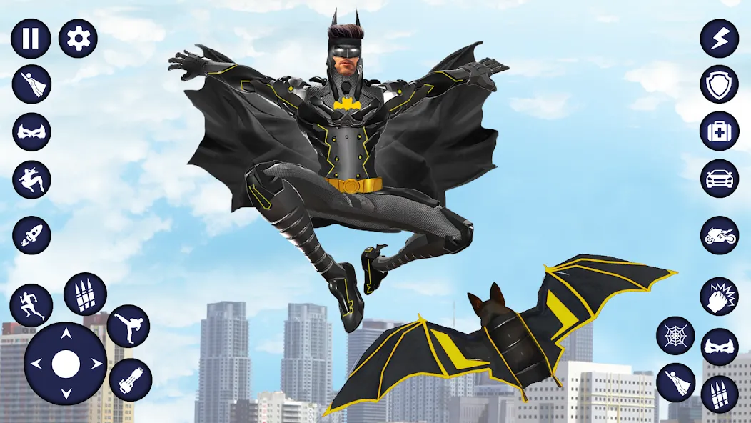 Flying Bat Robot Car Transform [MOD: безлимитные деньги и все машины открыты] Screenshot 1