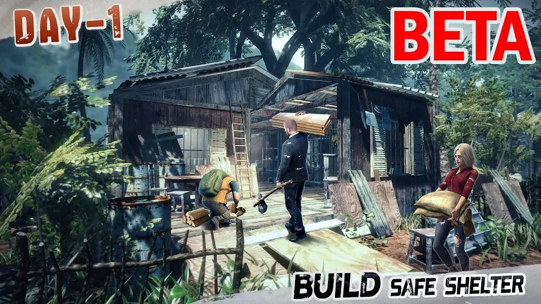 LOST in BLUE Beta [MOD: много ресурсов и быстрый крафт] Screenshot 1