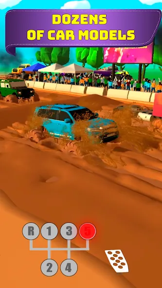 Mud Racing: 4х4 Off-Road [MOD: безлимитные деньги и топливо] Screenshot 4