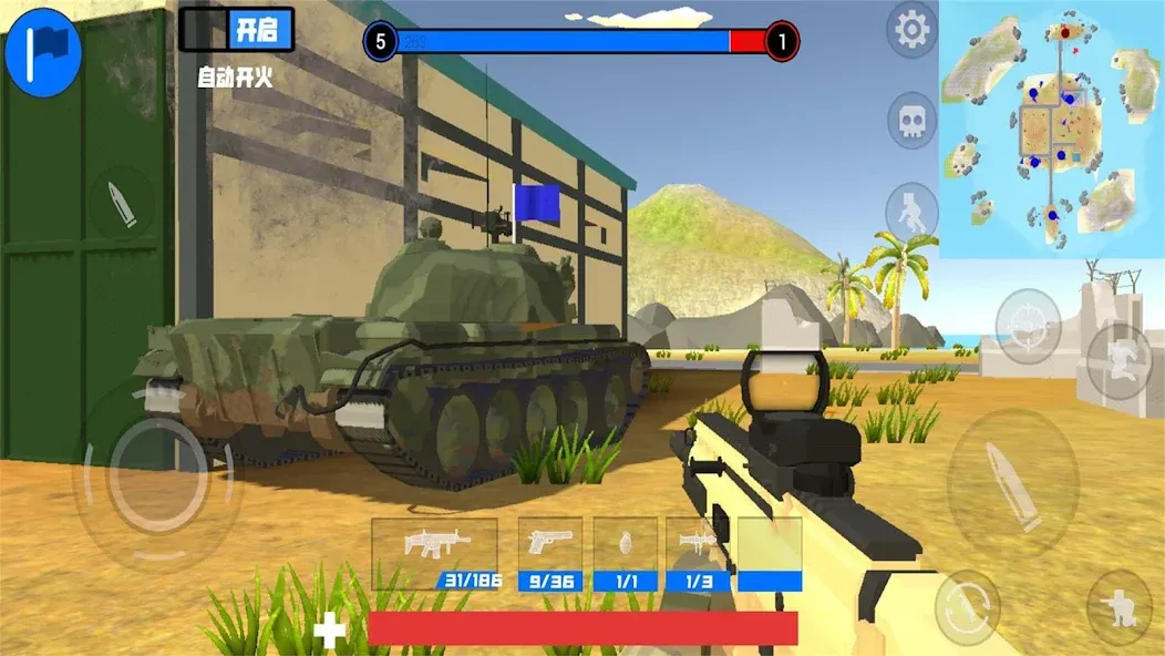 battle field simulator [MOD: безлимитные ресурсы и мощное оружие] Screenshot 5