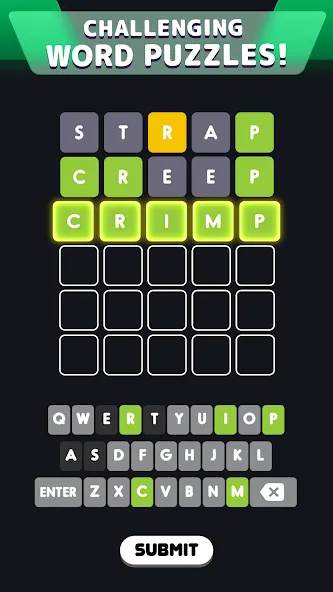 Wordle! [MOD: неограниченные попытки и подсказки] Screenshot 2