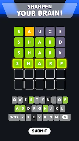 Wordle! [MOD: неограниченные попытки и подсказки] Screenshot 3