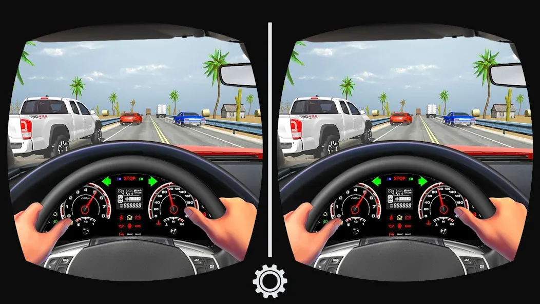 VR Traffic Racing In Car Drive [MOD: безлимитные деньги и все машины] Screenshot 1